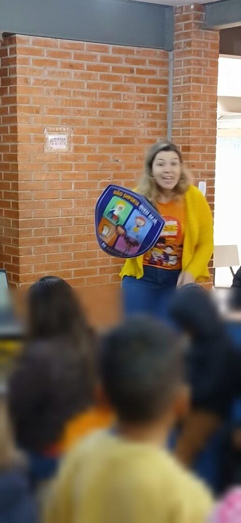 Oficina com o escudo da proteção