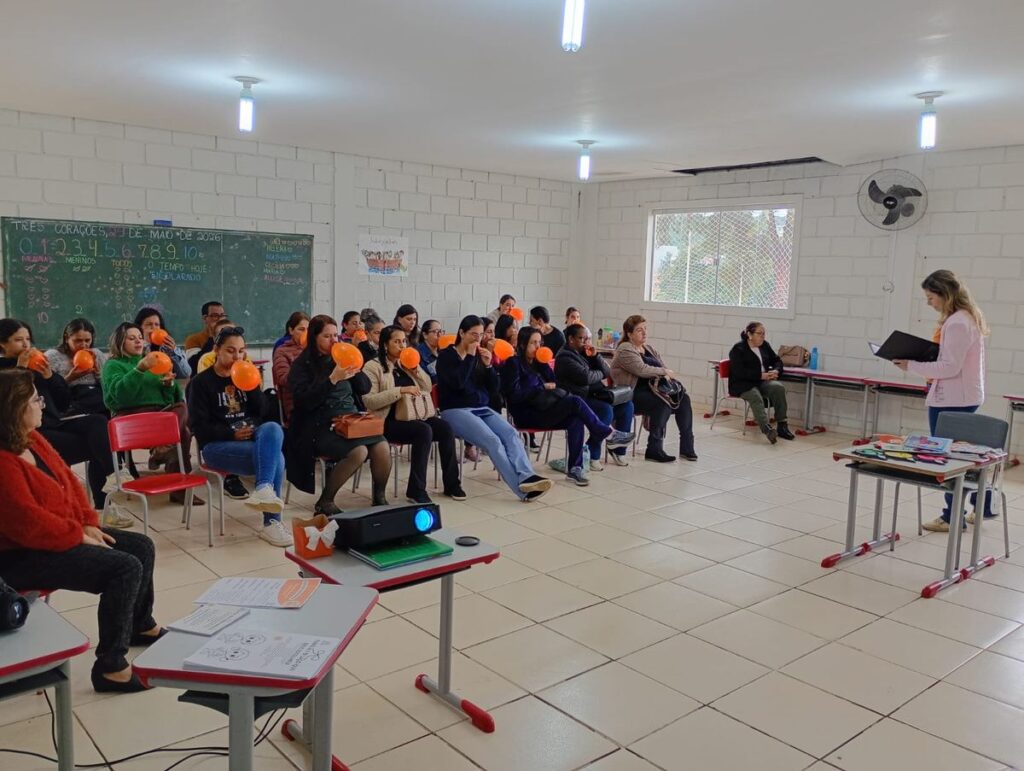 Dinâmica dos balões durante a palestra